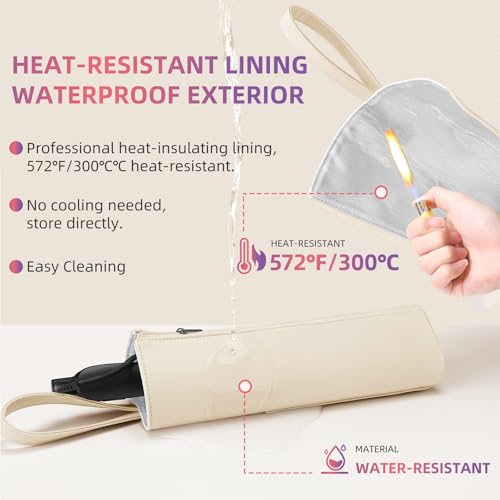 Heat Resistant Styling Mat & Travel Bag for Curling Iron