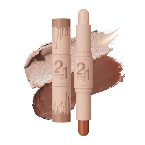 Dual-Ended Contour & Highlight Stick - Waterproof Cream Formula