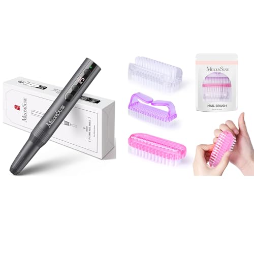 MelodySusie Rechargeable Cordless Electric Nail Drill with All in One Nail Brush Se