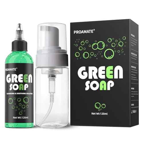 Green Tattoo Soap 4OZ with Foaming Bottle 120ml, Tattoo Soap Tattoo Supplies for Tattoos Piercings, Clean Skin Equipment