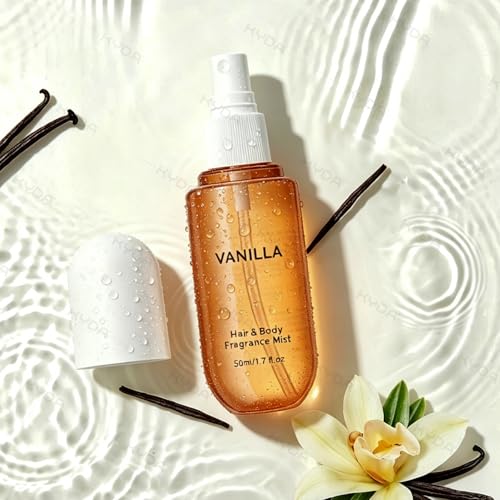 KYDA Vanilla Hair Perfume Mist - Long-Lasting Women’s Fragrance & Hair & Body Spray