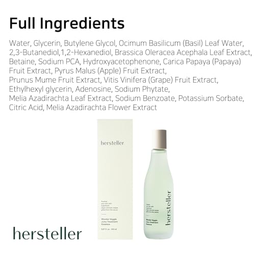 Hersteller Wonder Veggie Juicy Treatment Essence Toner ? Korean Hydrating Face Toner with Kale Extract ? Vegan, Non-Irritating, for Sensitive Skin ? 5.07 fl oz K-Beauty Skincare