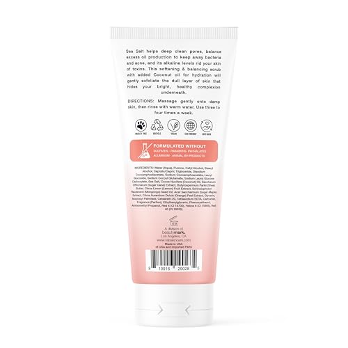 Sea Salt & Coconut Face Scrub Exfoliator – 5.1 oz