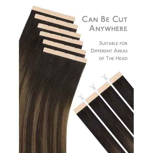 WENNALIFE 8cm Tape in Hair Extensions Real Human Hair, Tape Weft Hair Extensions Human Hair 18 Inch 50g 10pcs Balayage Dark Brown Mixed Chestnut Brown Luxury Hair Straight Extensiones De Cabello Hmano