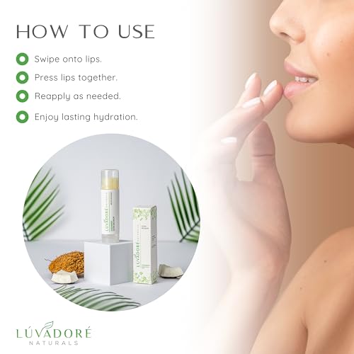 Ultra Big Lip Balm Stick Coconut? Natural Waterproof Lip Moisturizer for Dry, Chapped Lips ? Nourishing and Hydrating Formula ? Enriched with Coconut Oil, Beeswax, Shea Butter