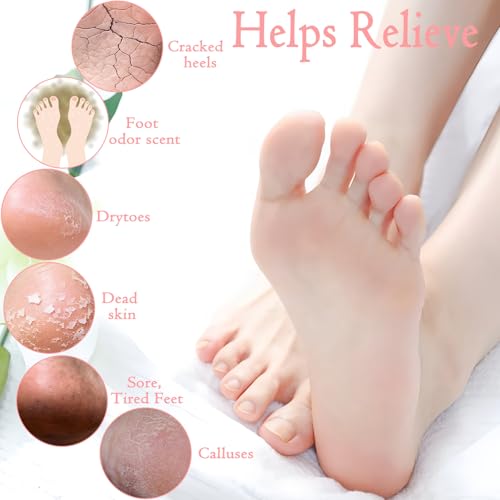 Organic Foot Bath Bombs - 20 Pack Natural Foot Soak Balls for Sore Feet