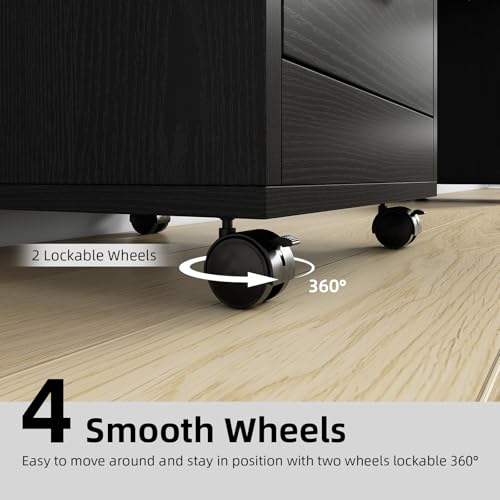 Rolling Salon Station with 6 Hair Dryer Holders & 3 Drawers
