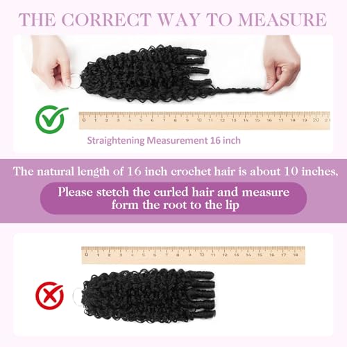 Burmese Curly Human Hair Crochet Extensions - 22 Inch, 50g