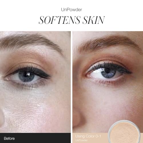RMS Beauty UnPowder Natural Mattifying Finishing Powder, Ultra-Lightweight Translucent Loose Powder for Oil Control, Shine Reduction, Smooth Matte Skin Finish, 0.1 oz