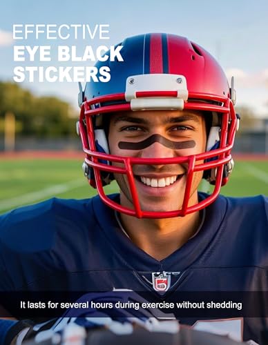 48 Pairs Eye Black Stickers for Sports, Baseball, Football