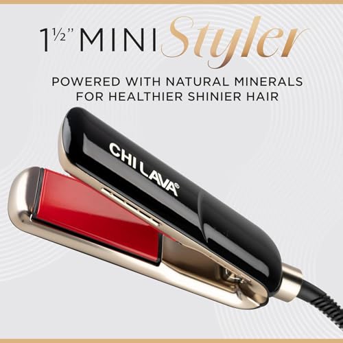 CHI Lava MiniStyler 1.5-Inch Flat Iron & 2oz Iron Guard Gift Duo