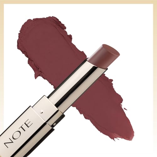 NOTE Iconic Matte Lipstick - Velvety Lipstick for Women - Non-Drying, Lightweight Lip Makeup with Intense Color Payoff - 107-0.11 oz