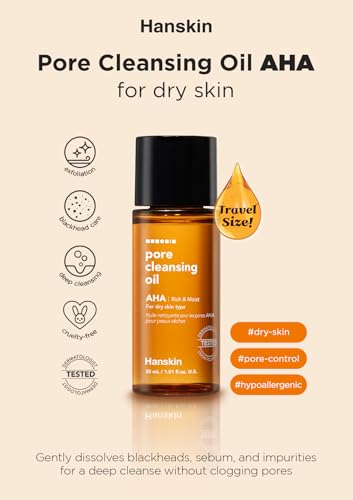 Hanskin AHA Pore Cleansing Oil - Travel Set, 30ml x 3 Pack