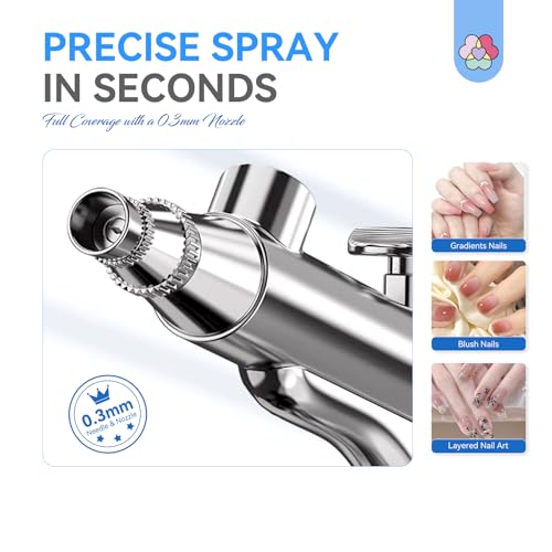 SAVILAND 25 PSI Rechargeable Nail Airbrush with Compressor