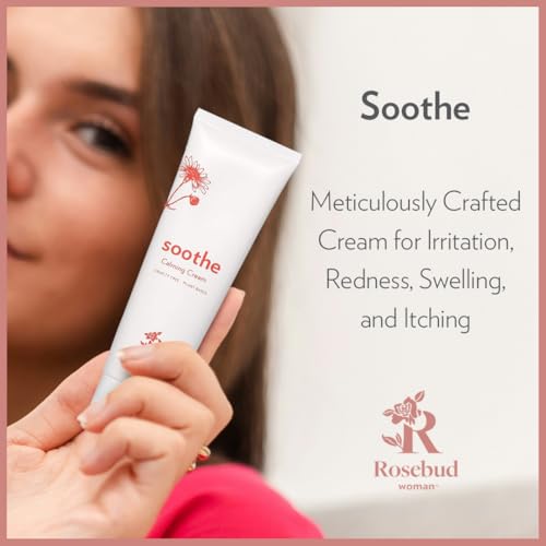 Rosebud Woman Soothe Calming Cream with Arnica & Chamomile - Soothes Itchy Skin - Dermatologist Reviewed Intimate Care for Sensitive Areas (2.7oz)