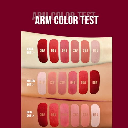 3-Color Matte Liquid Lipstick Set - Waterproof Long-Lasting Nude