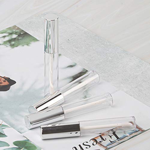 10ML Empty Lip Gloss Containers - 10 Pack Refillable Tubes with Wand