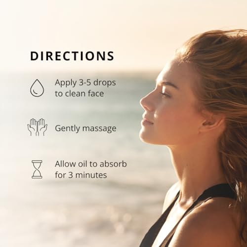KelpGlow Facial Oil with Kelp Extract - Coastal Lavender - Nourishing Face Oil for Glowing Skin - Clean & Natural Ingredients, Non-Greasy Formula - 30ml/1oz