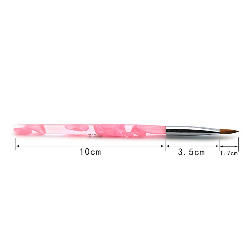 Rolabling Nail Brush Kolinsky Sable Brush Acrylic Nail Art Brush Nail Art Painting Brush (size 6#)