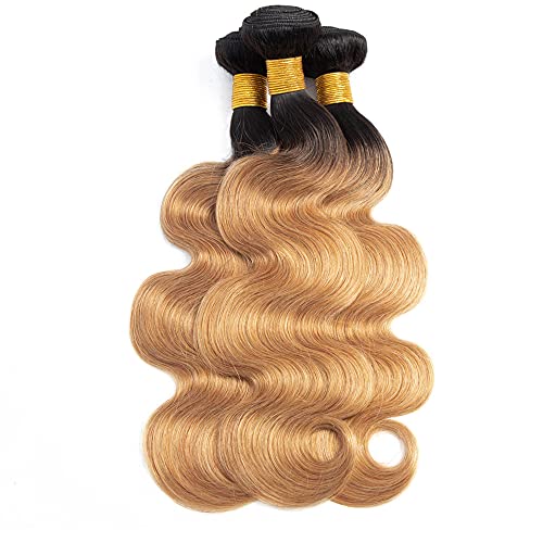 Ombre Honey Blonde Human Hair Bundles Body Wave 22 24 26"