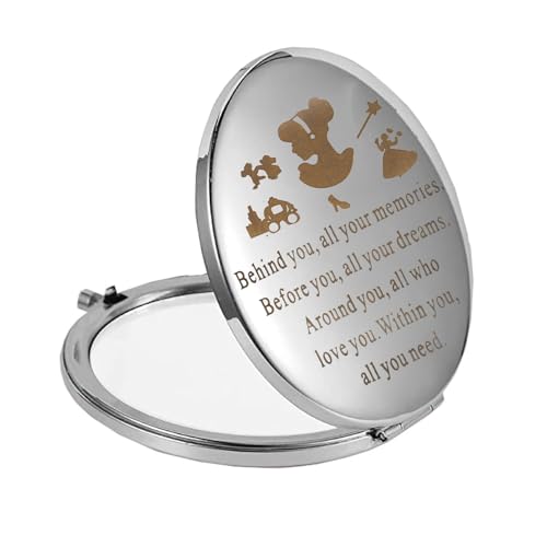 FEELMEM Fairy Compact Mirror Princess Gift Behind You All Your Memories Princess Fans Gift