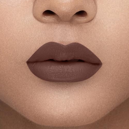 Beauty Bakerie Bitesized Lip Whip Liquid Lipstick for Women, Hydrating Moisturizer Lip Gloss Lip Tint, Long Lasting Waterproof Lip Stain Matte or Metallic, 2.5mL, Brown Suga