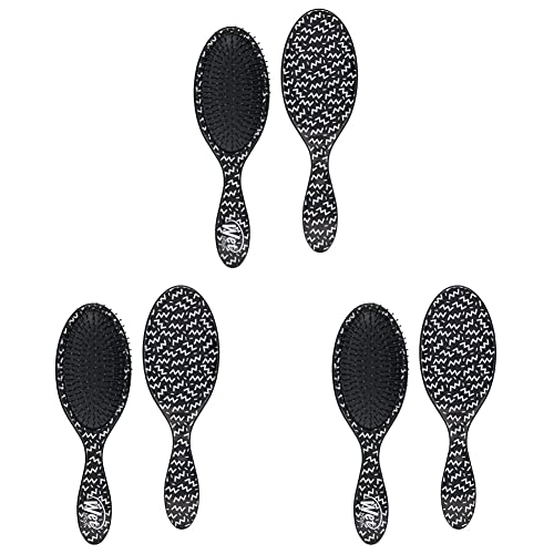 Wet Brush Original Detangler Brush - Squiggle, Hipster - All Hair Types - Ultra-Soft Bristles Glide Through Tangles with Ease - Pain-Free Comb for Men, Women, Boys & Girls (Pack of 3)