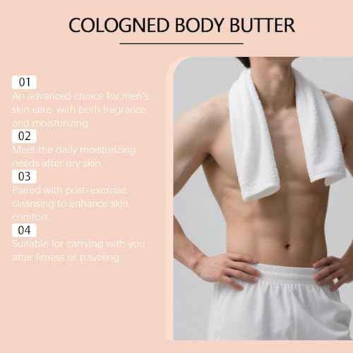 REVAL?¢â Cologne Body Butter, Revale Body Butter with Pheromones, Revale Cologne Bodys Butter for Men, Moisturizing with All-Day Fragrance