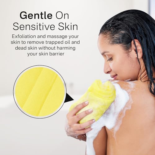 Yiclick Exfoliating Washcloth Set - 3 Pc Back Scrubber Towels