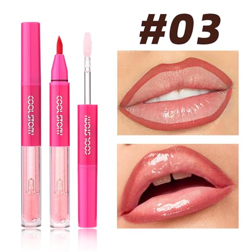 2-in-1 Lip Liner & Gloss Set - Matte Ombre with Plumping Shine