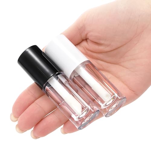 20-Pack 6ml Empty Lip Gloss Tubes with Wand & Inserts