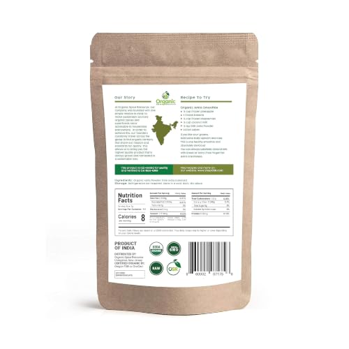 Organic Amla Powder 17.6 oz - USDA Organic, Non-GMO, Raw Indian Gooseberry