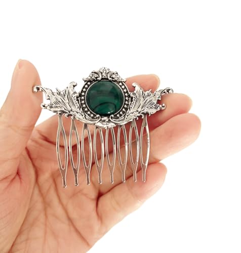 Vintage Metal Hair Combs for Women - Celtic Knot Design, Set of 2