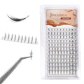 Premade Wings Lash Extensions 8-15mm Mix Lash Tray C/D Curl Premade Volume Fans Comic Spire Eyelashes Black Flat Root Feather Soft Individual Anime Spire Eyelash (Wing 2-C Curl, 8-15mm Mix)
