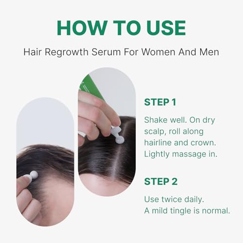 Microneedling Hair Growth Serum with Exosomes & Peppermint Oil - 0.5 fl oz