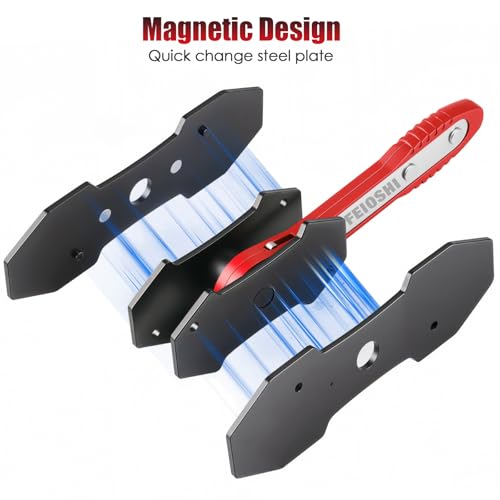 QIFEIOSHI Red Brake Caliper Compression Tool 360° Ratchet for Auto Repair