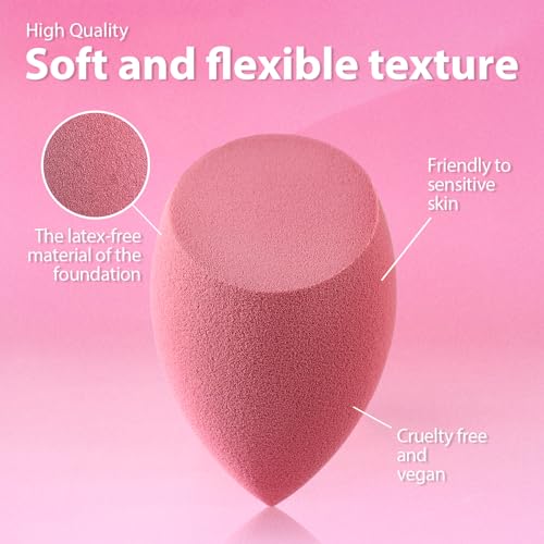 Foonbe Makeup Sponge Set, 7 Pcs - Latex Free Beauty Blender