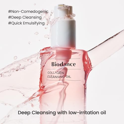 BIODANCE Collagen Cleansing Oil, Facial Oil Cleanser, Gentle Makeup Remover without Clogging Pores, Removes Bleackhed and Whitehead for Sensitive Skin, Oily Skin, Korean Skincare¤Ó6.76 fl. oz. (200 ml)