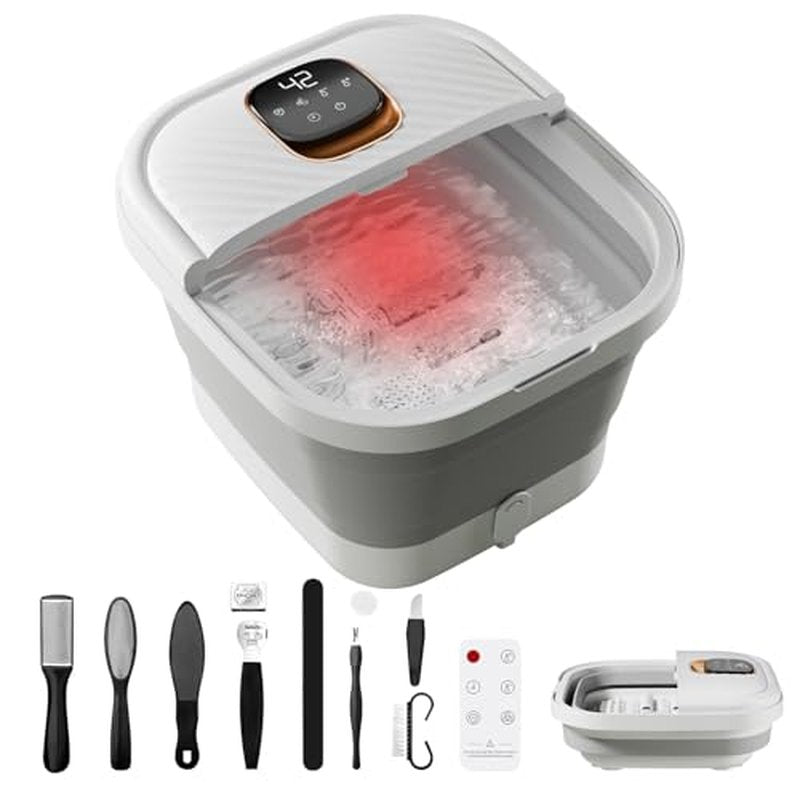 ACKLEAP Folding Foot Spa Massager with Heat & Touchscreen Control