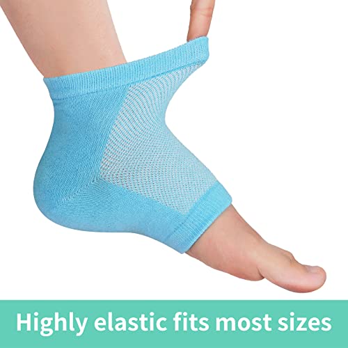 Vaincre Gel Moisturizing Heel Socks for Cracked Feet, 4 Pairs