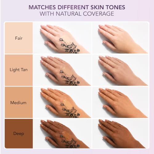 Dermaflage Waterproof Tattoo Concealer Palette - Matte Bronze, 3-Shade Coverage