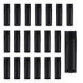 erioctry 4.5g 0.15oz Empty Refillable Plastic DIY Lipstick Lip Balm Lip Gloss Tubes Holder Containers Oval Deodorant Crayon Tube Pipe Bottle Case (50pcs, Black)