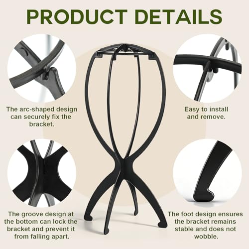 Wig Care Kit with Stands, Combs & Revitalizing Shampoo