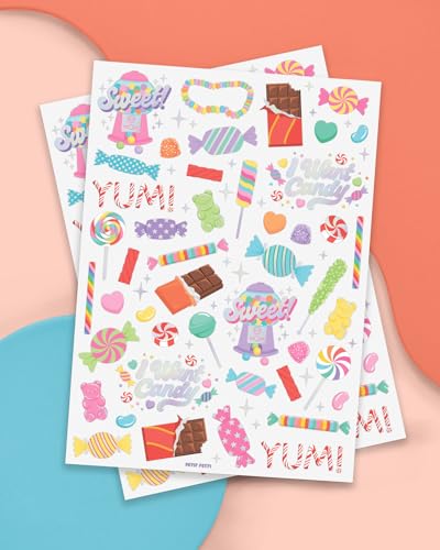 xo, Fetti 72 Iridescent Candy Temporary Tattoos
