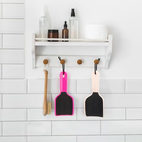 2 Pcs Curved Foot File Callus Remover for Feet, U Shaped Foot Scrubber Dual Sided Heel File Scraper Dead Skin Remover