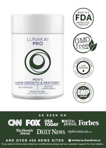 Hair Vitamins for Men with Biotin & Marine Collagen - 90 Capsules