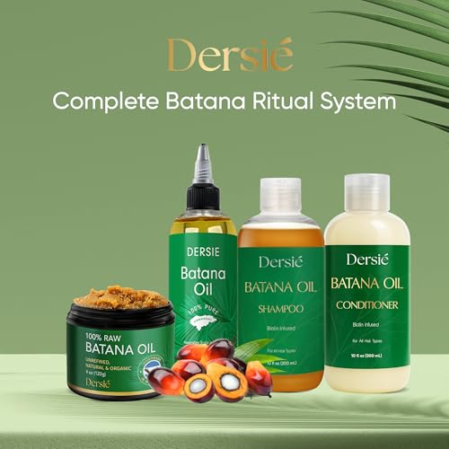 Dersie 100% Pure Batana Oil for Dry Hair - Leave-In & Pre-Wash - 4 fl oz