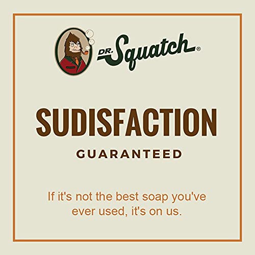 Dr. Squatch Pine Tar Soap 2-Pack Bundle - Mens Bar with Natural Woodsy Scent and Skin Exfoliating Scrub ? Handmade with Pine, Coconut, Olive Organic Oils in USA (2 Bar Set)