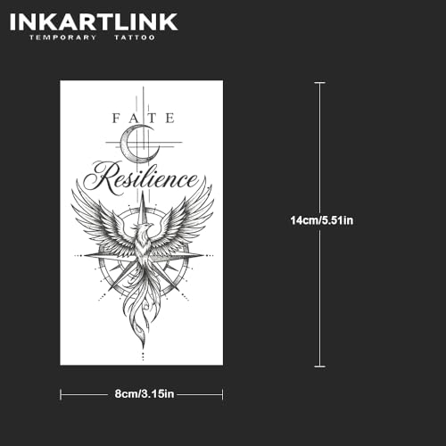 Semi-Permanent Tattoos - 2 Sheets Waterproof Realistic Design