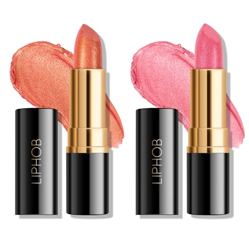 KYDA Shimmer Lipstick 2-Pack - Pearl Metallic Gloss